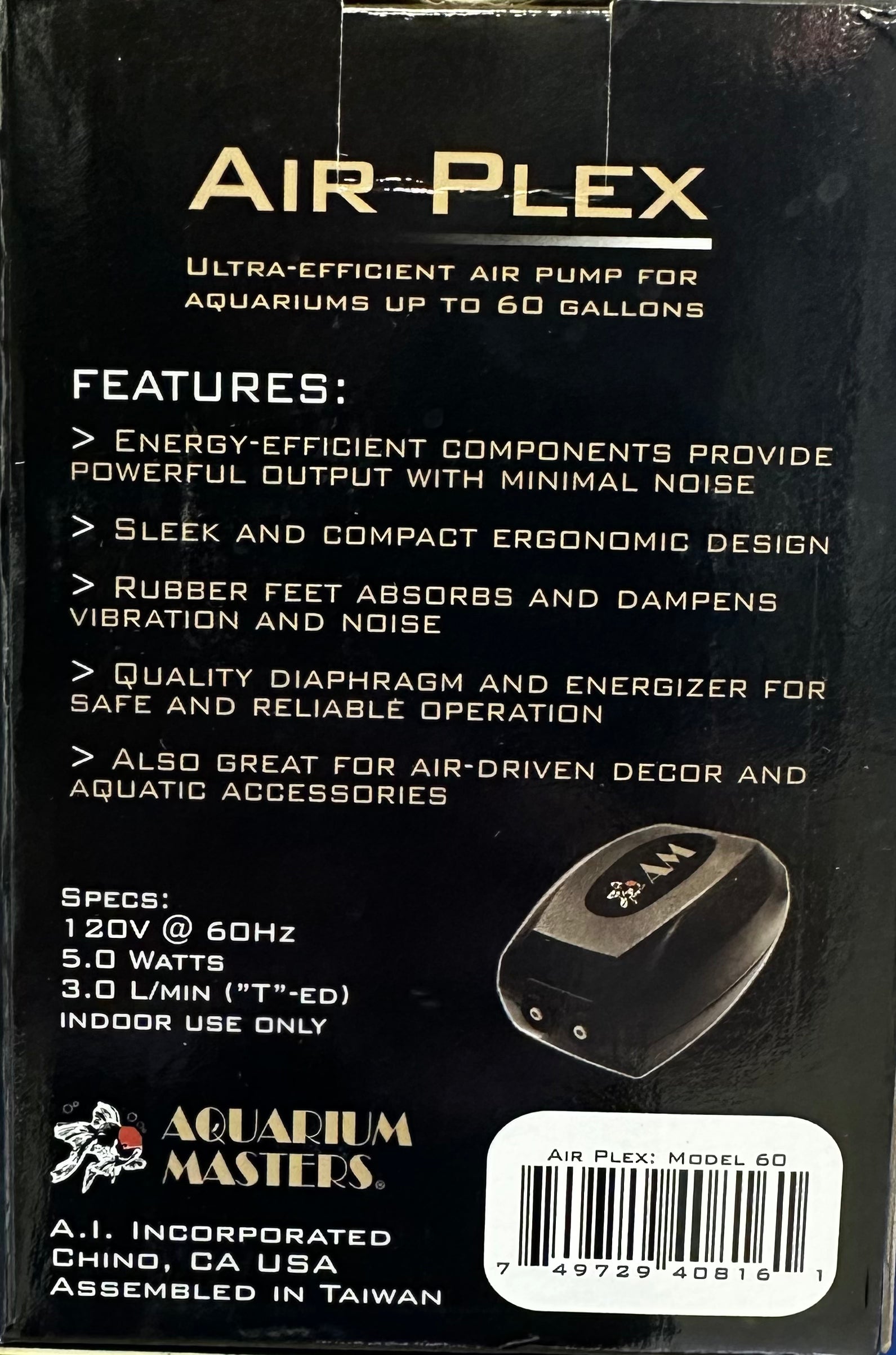 Aquarium Masters Air Pump 60