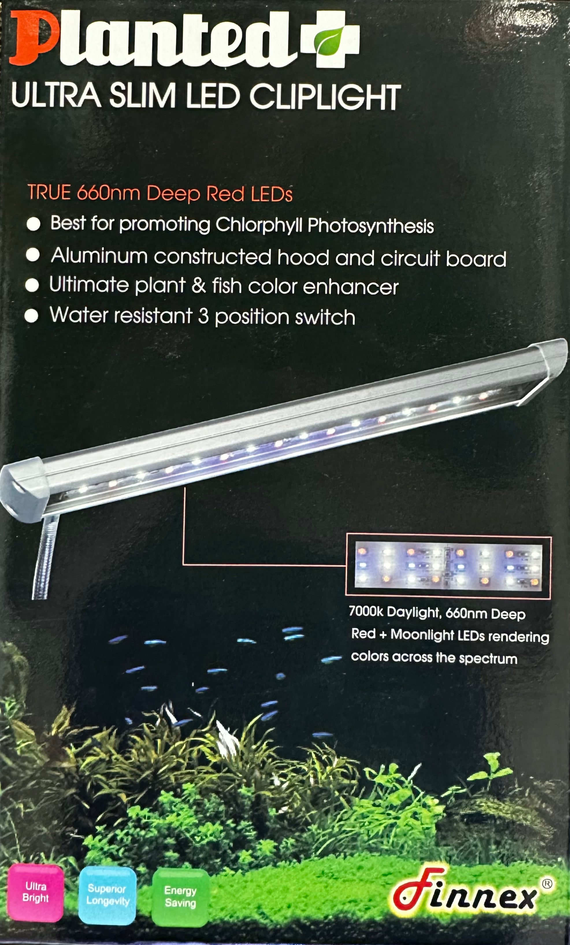 Finnex Planted Plus Ultra Slim LED Clip Light Global Fish Co