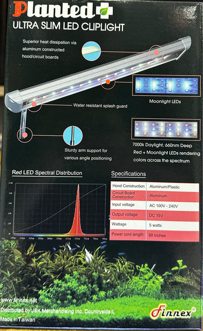 Finnex Planted Plus Ultra Slim LED Clip Light