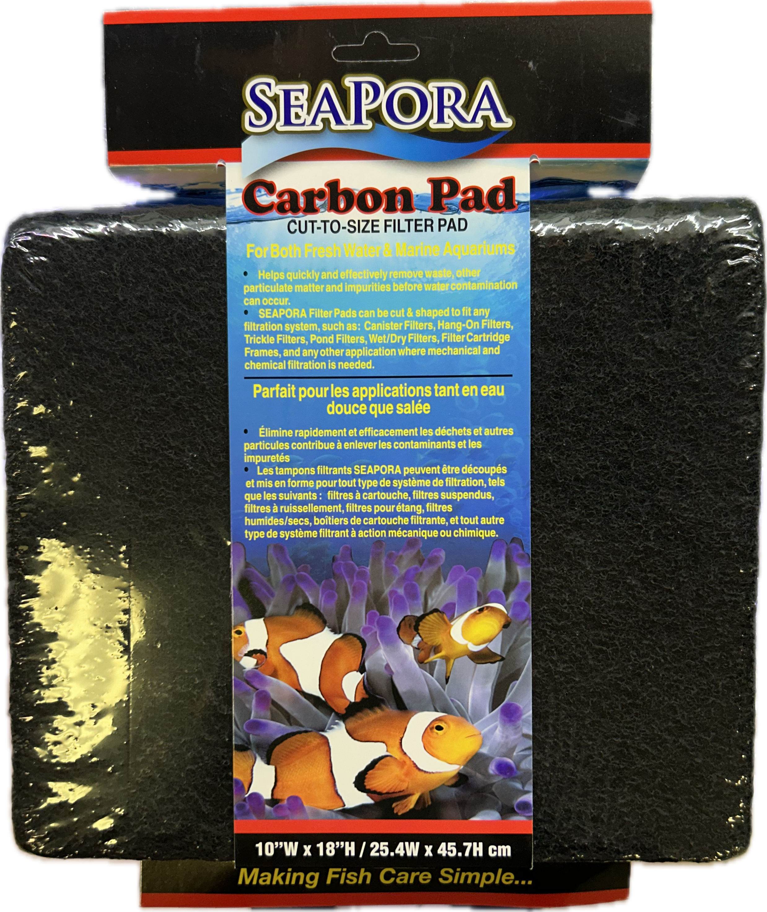 Seapora Carbon Pad 18&quot;x10&quot;