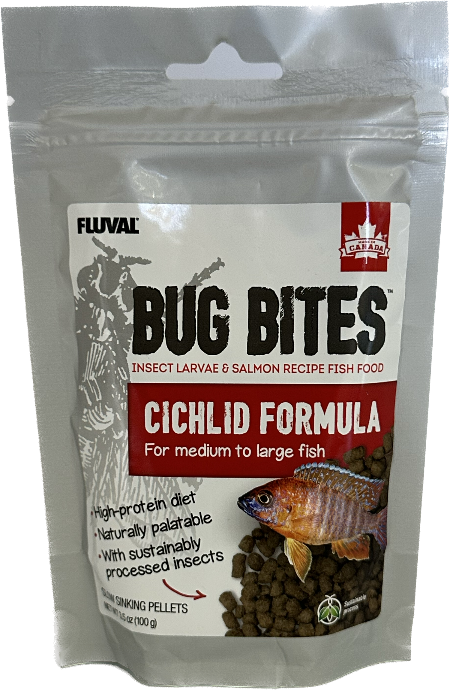 Fluval Bug Bites Cichlid Formula 3.5 oz.